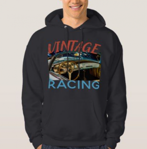 Hoodie dengan desain vintage motorsport